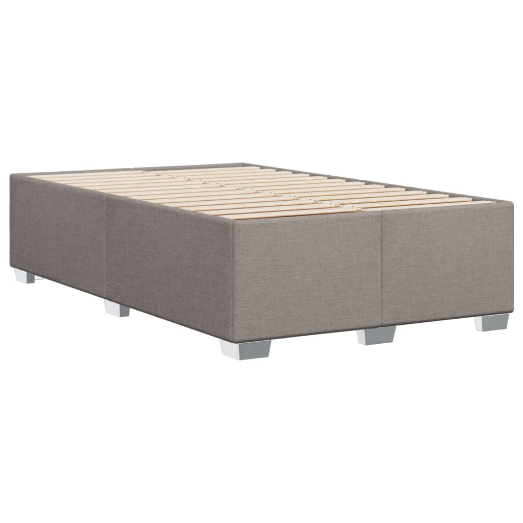 Cadre de lit sans matelas taupe 120x190 cm tissu - XIOS
