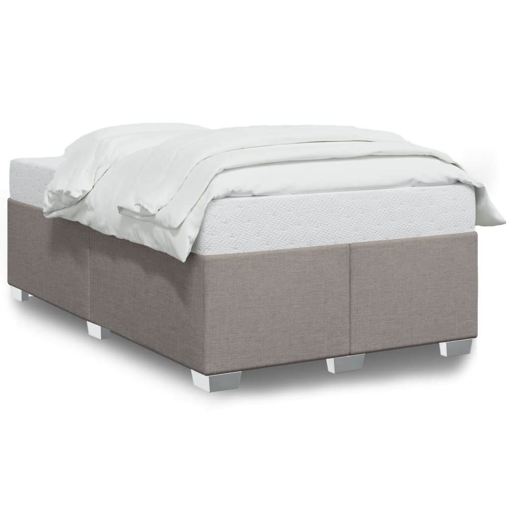Cadre de lit sans matelas taupe 120x200 cm tissu - XIOS