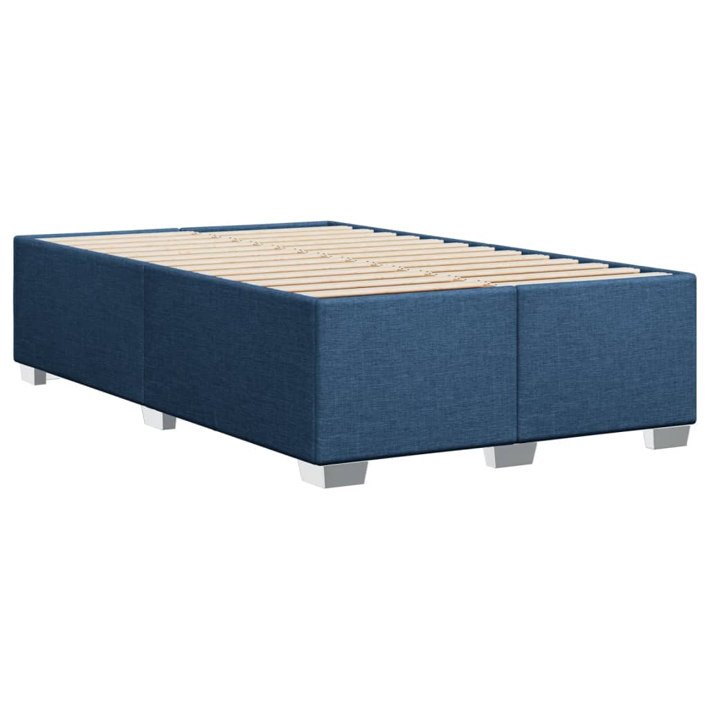 Cadre de lit sans matelas bleu 120x200 cm tissu - XIOS