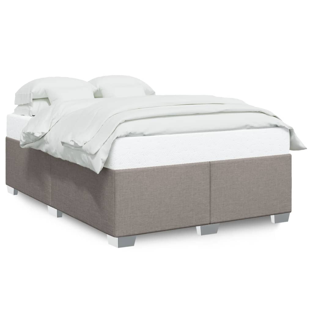 Cadre de lit sans matelas taupe 160x200 cm tissu - XIOS