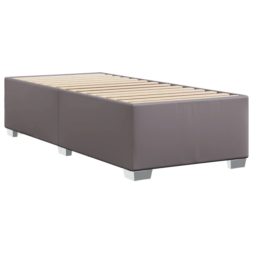 Cadre de lit sans matelas gris 80x200 cm similicuir - XIOS