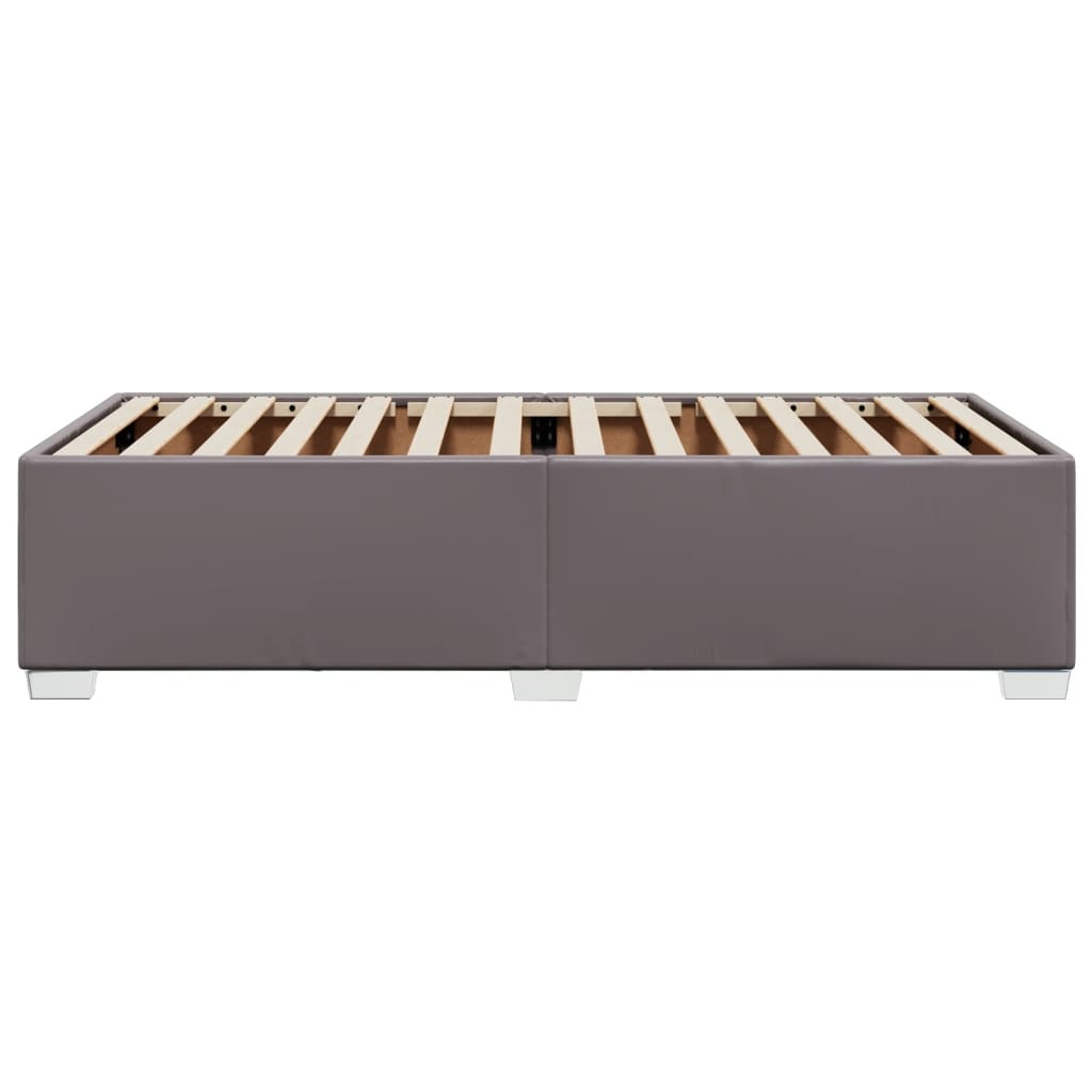 Cadre de lit sans matelas gris 90x190 cm similicuir - XIOS
