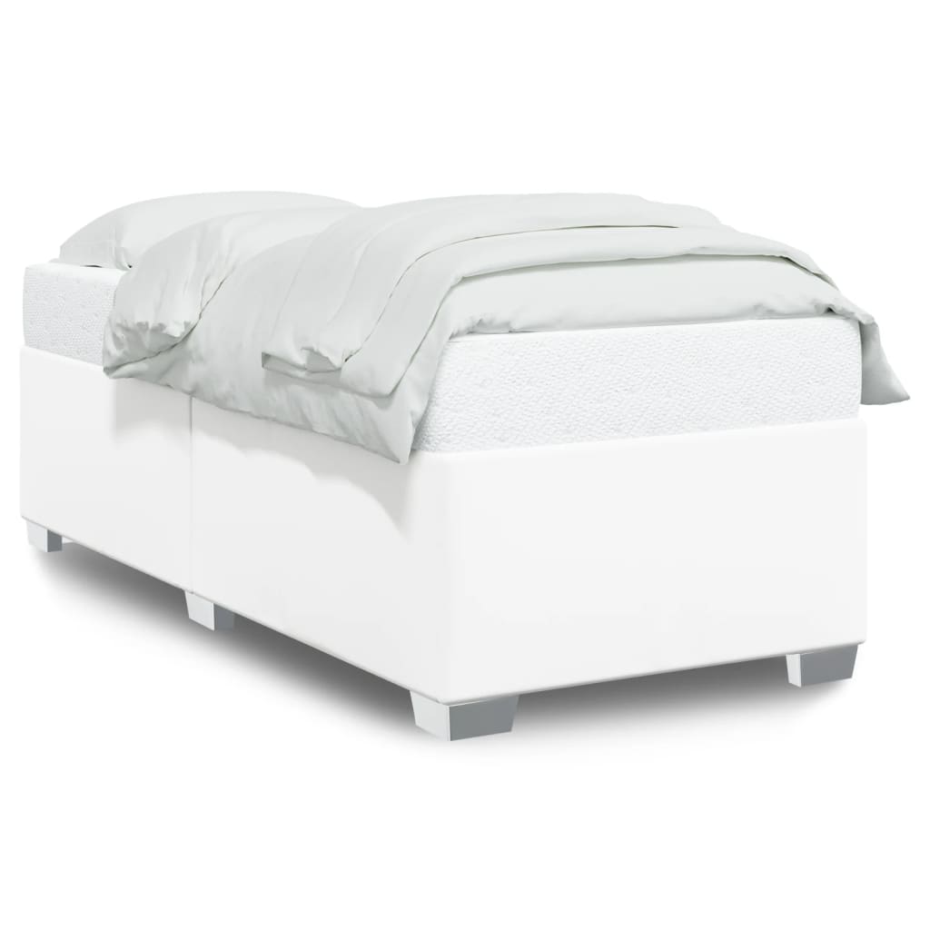 Cadre de lit sans matelas blanc 90x200 cm similicuir - XIOS