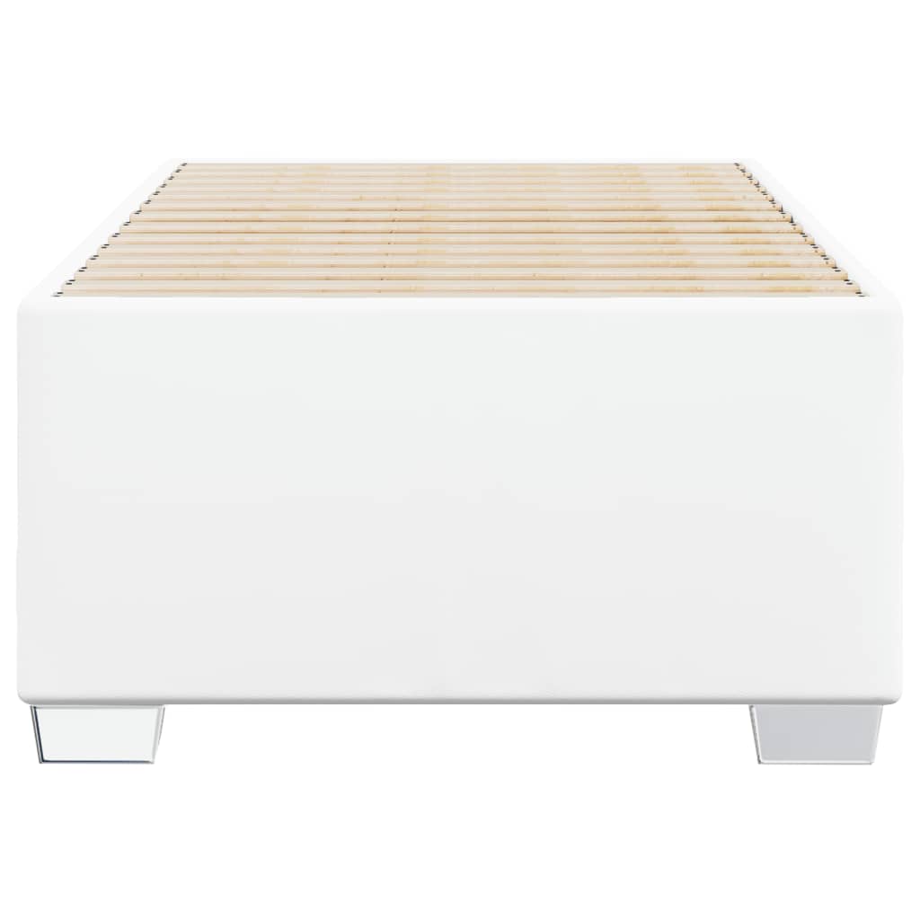 Cadre de lit sans matelas blanc 90x200 cm similicuir - XIOS