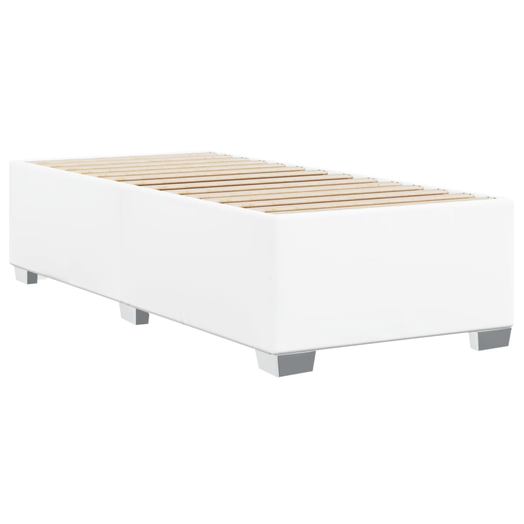 Cadre de lit sans matelas blanc 90x200 cm similicuir - XIOS