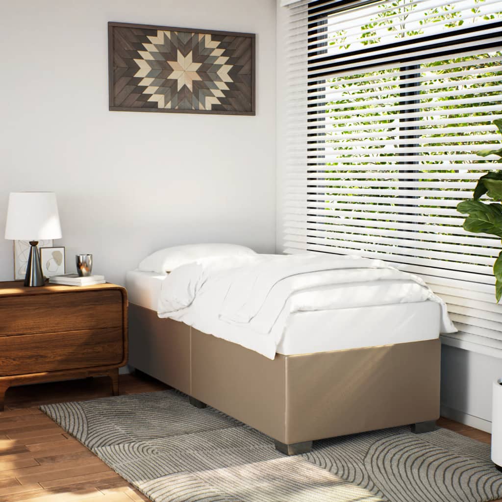 Cadre de lit sans matelas cappuccino 90x200 cm similicuir - XIOS