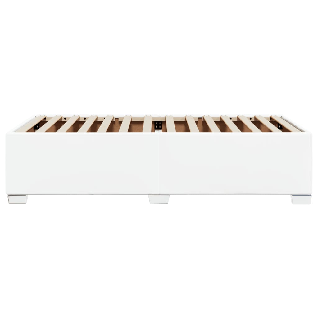 Cadre de lit sans matelas blanc 100x200 cm similicuir - XIOS