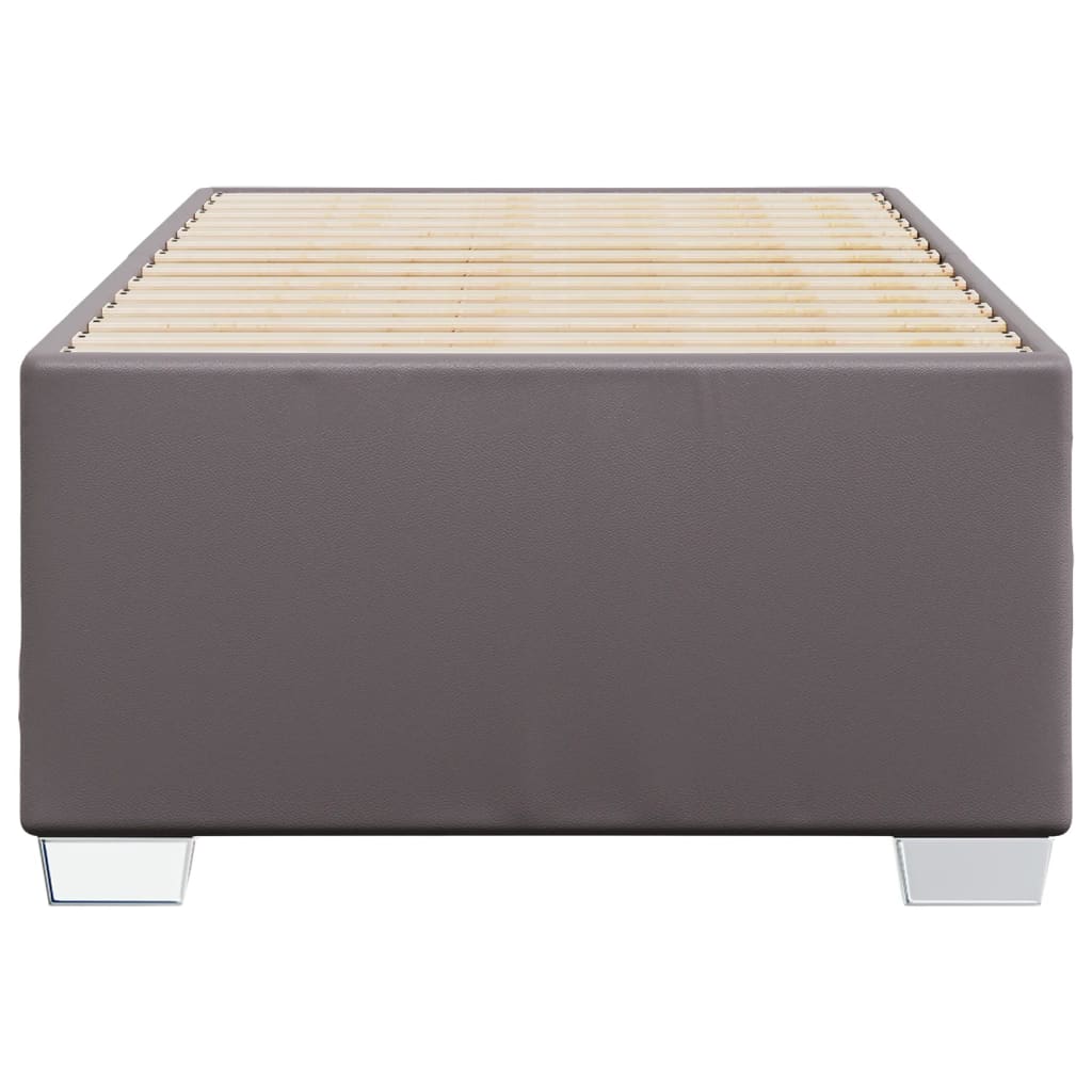 Cadre de lit sans matelas gris 100x200 cm similicuir - XIOS