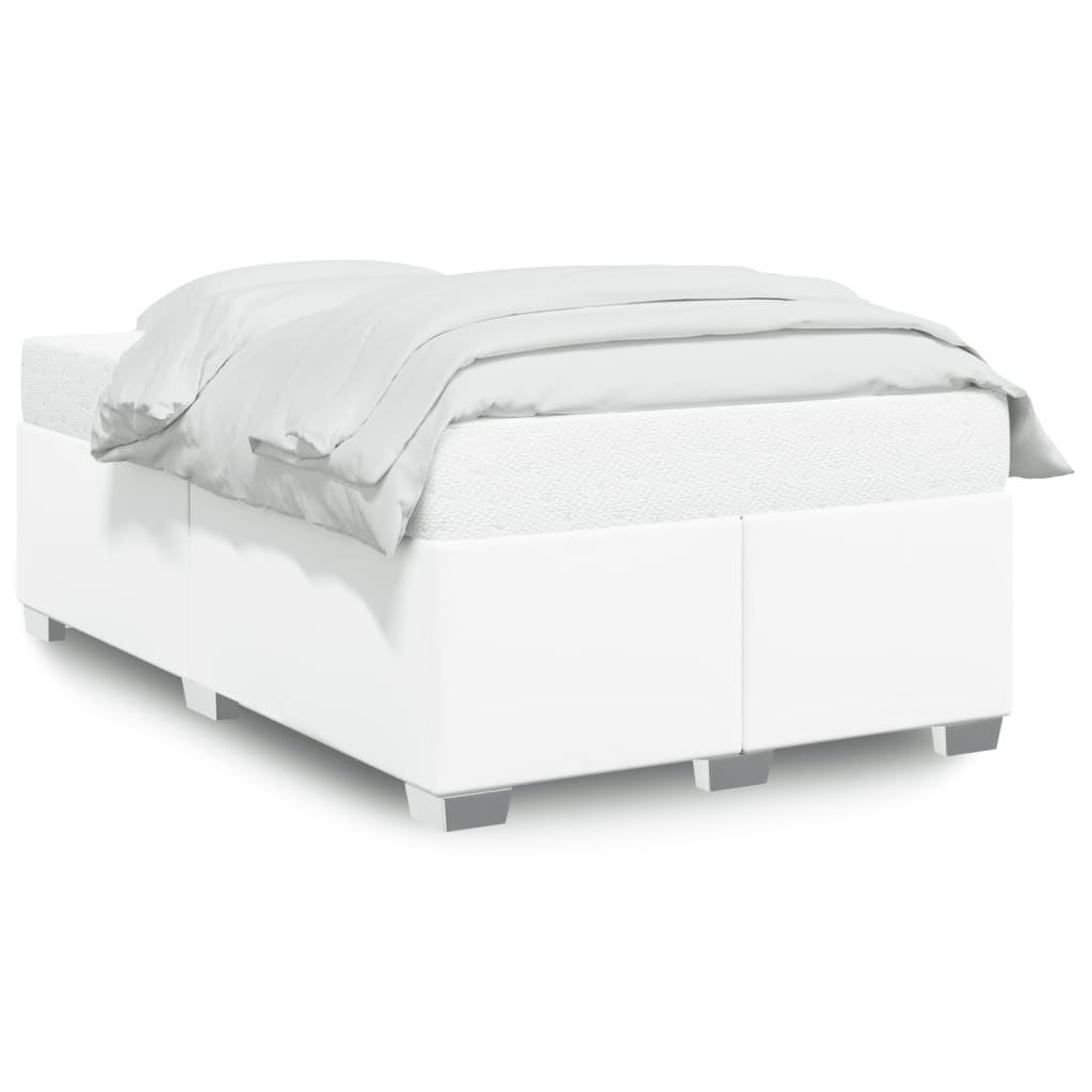 Cadre de lit sans matelas blanc 120x190 cm similicuir - XIOS