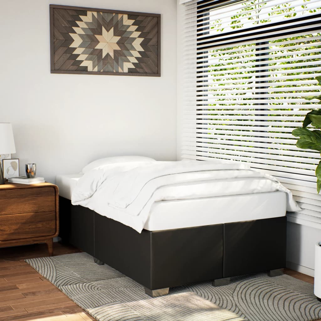 Cadre de lit sans matelas noir 120x200 cm similicuir - XIOS
