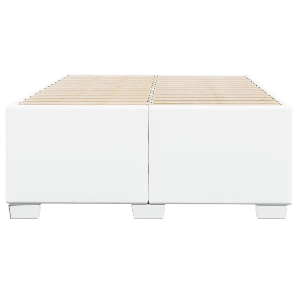 Cadre de lit sans matelas blanc 120x200 cm similicuir - XIOS