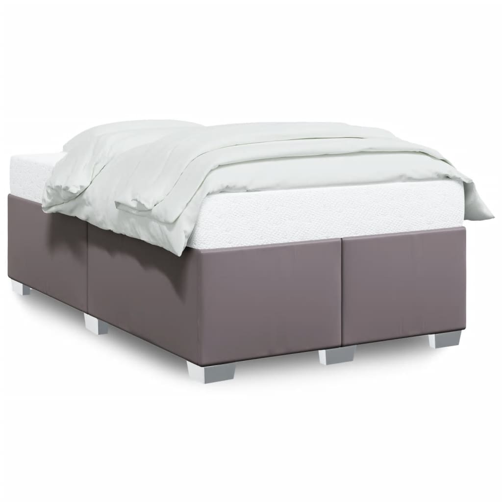 Cadre de lit sans matelas gris 120x200 cm similicuir - XIOS