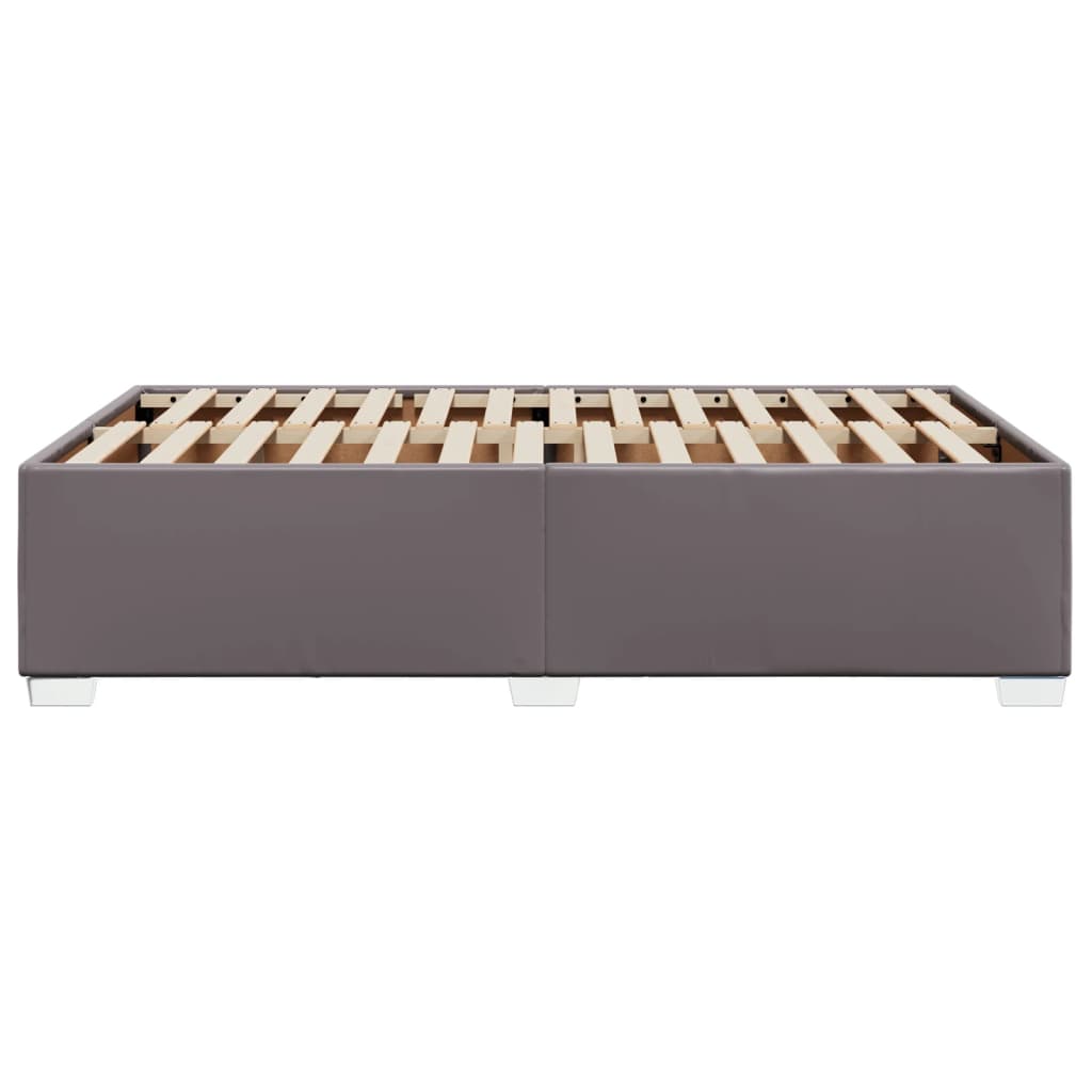 Cadre de lit sans matelas gris 120x200 cm similicuir - XIOS