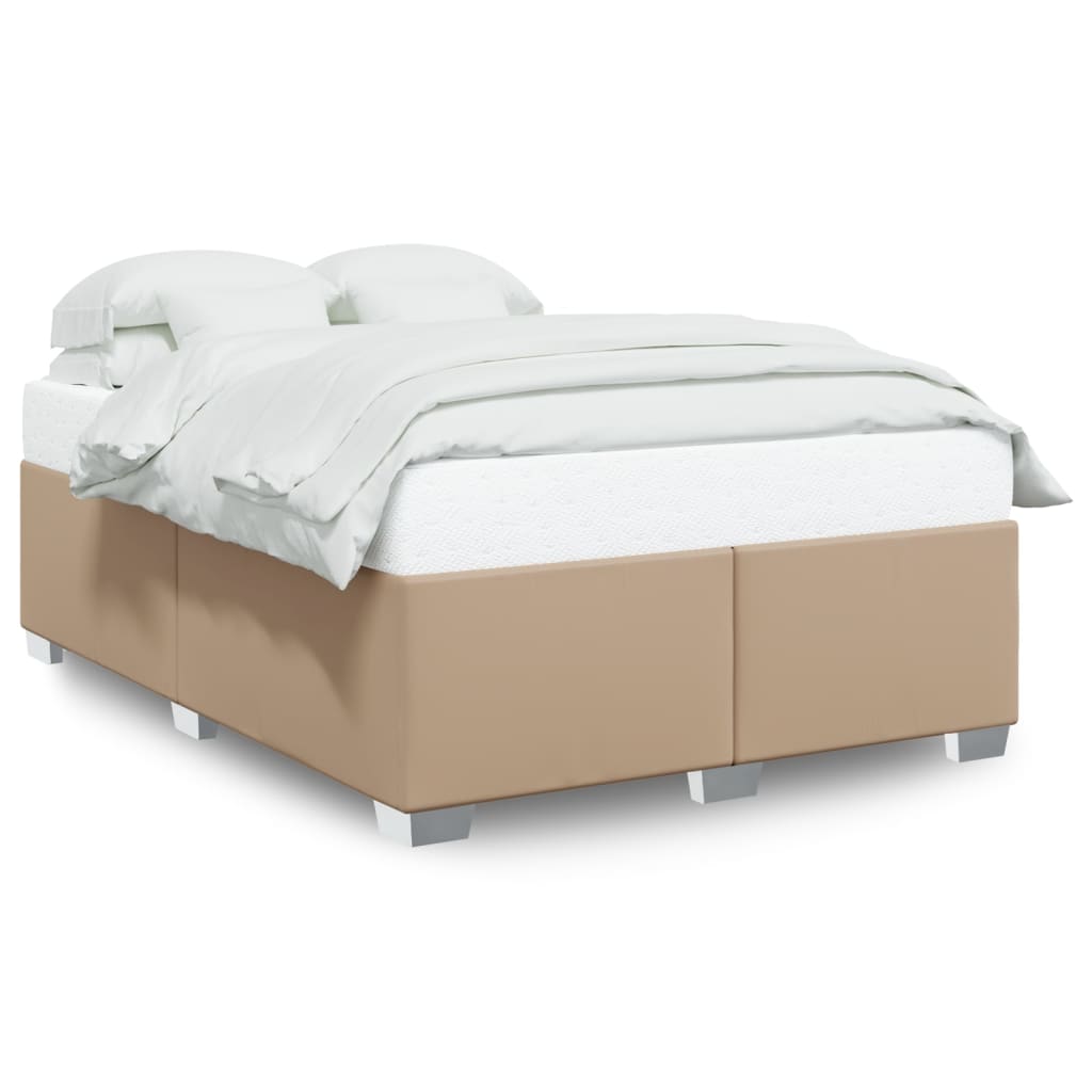 Cadre de lit sans matelas cappuccino 140x190 cm similicuir - XIOS