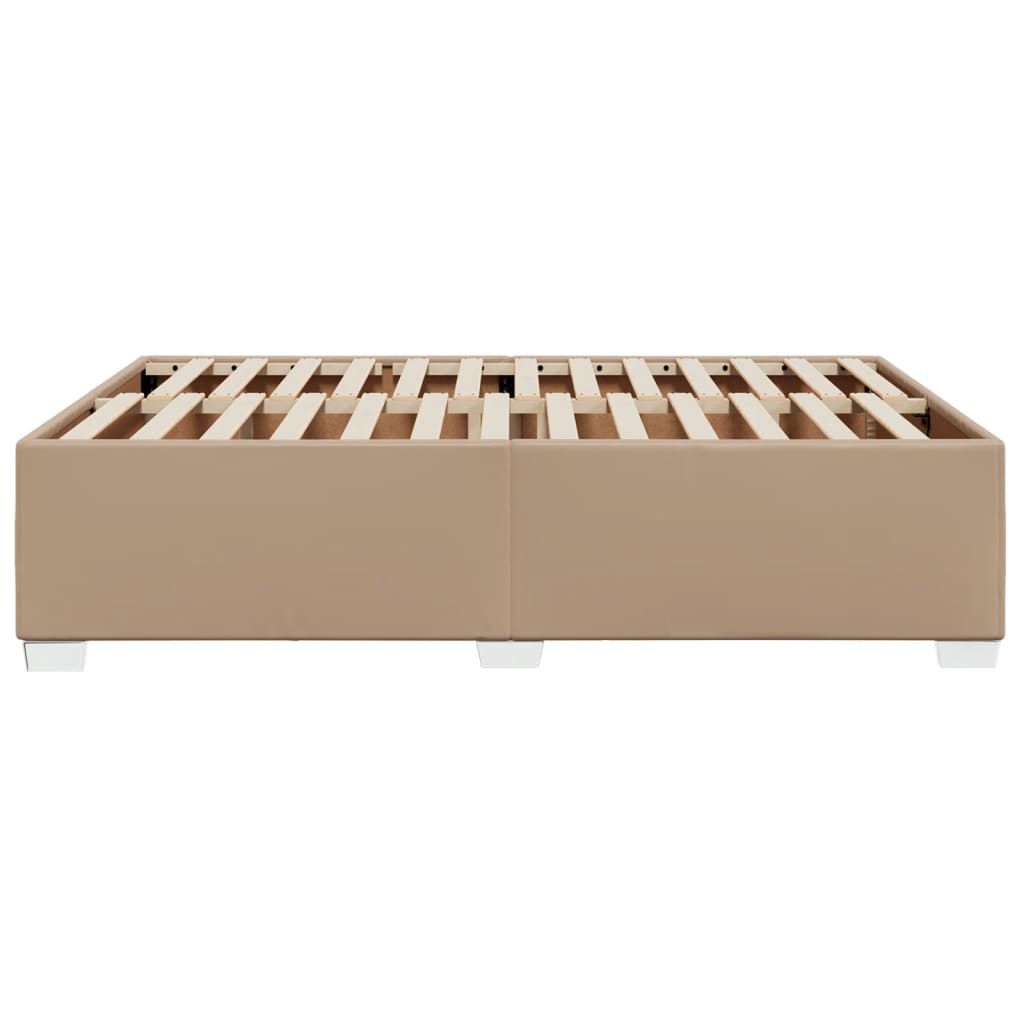 Cadre de lit sans matelas cappuccino 140x190 cm similicuir - XIOS