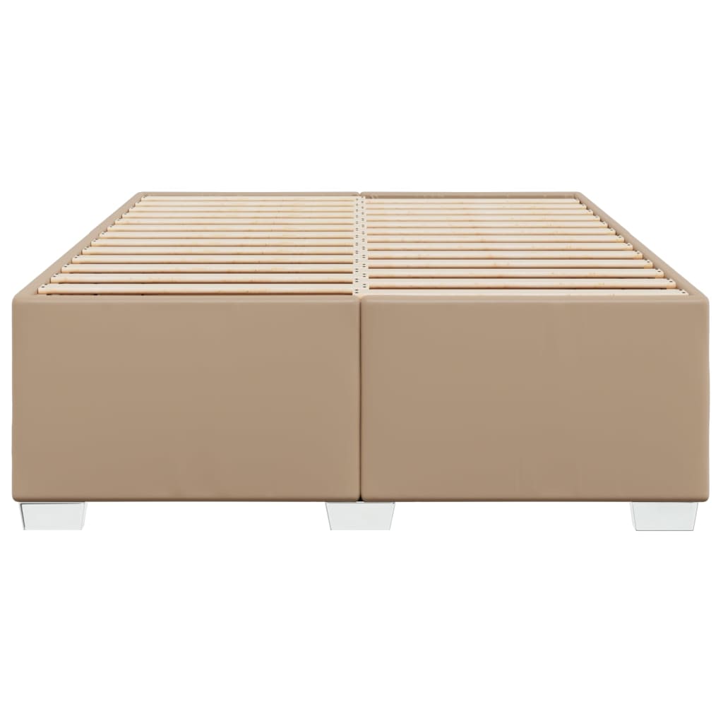 Cadre de lit sans matelas cappuccino 140x200 cm similicuir - XIOS