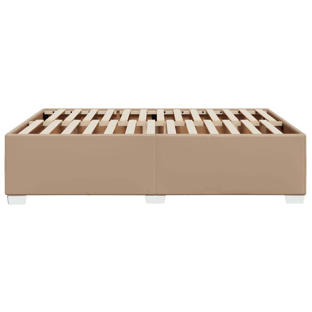 Cadre de lit sans matelas cappuccino 140x200 cm similicuir - XIOS