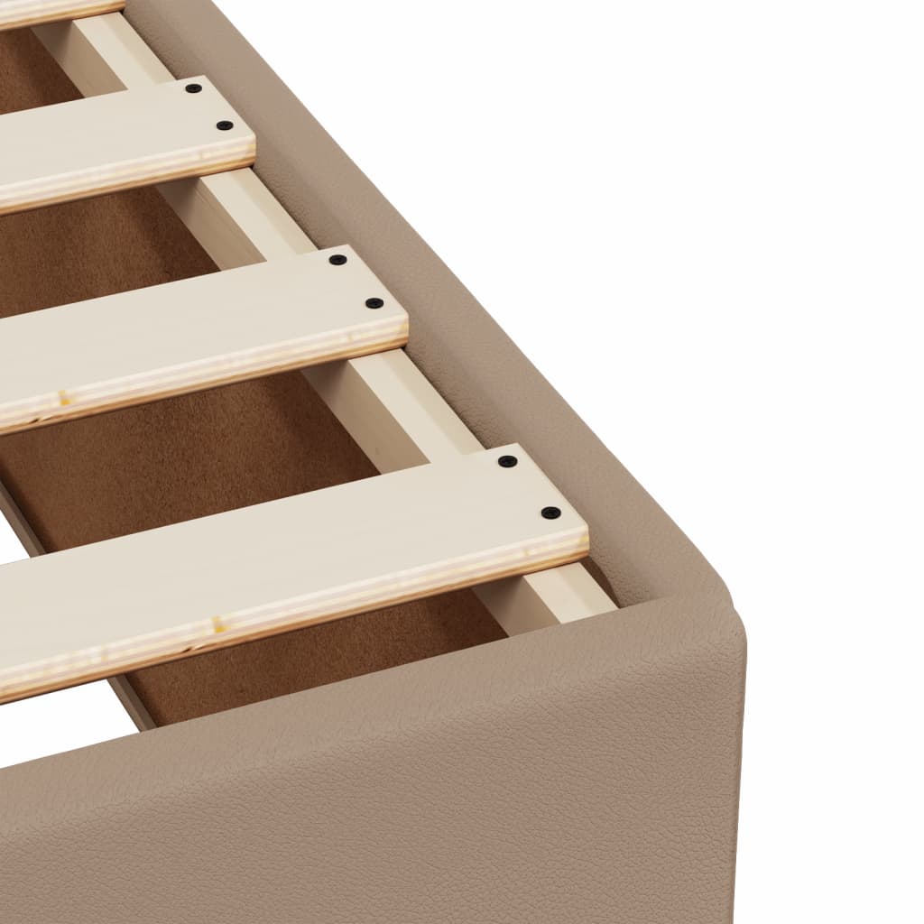 Cadre de lit sans matelas cappuccino 140x200 cm similicuir - XIOS