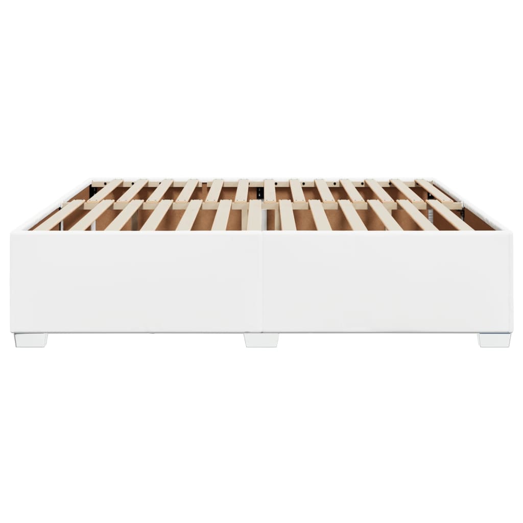 Cadre de lit sans matelas blanc 180x200 cm similicuir - XIOS