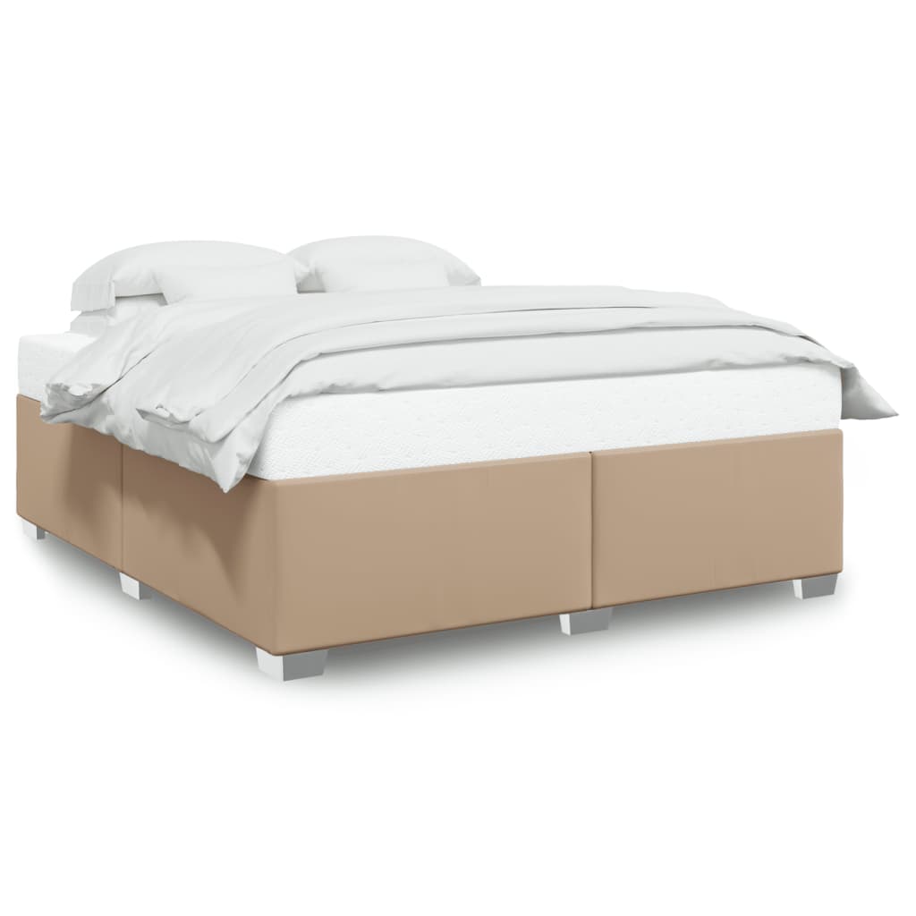 Cadre de lit sans matelas cappuccino 200x200 cm similicuir - XIOS