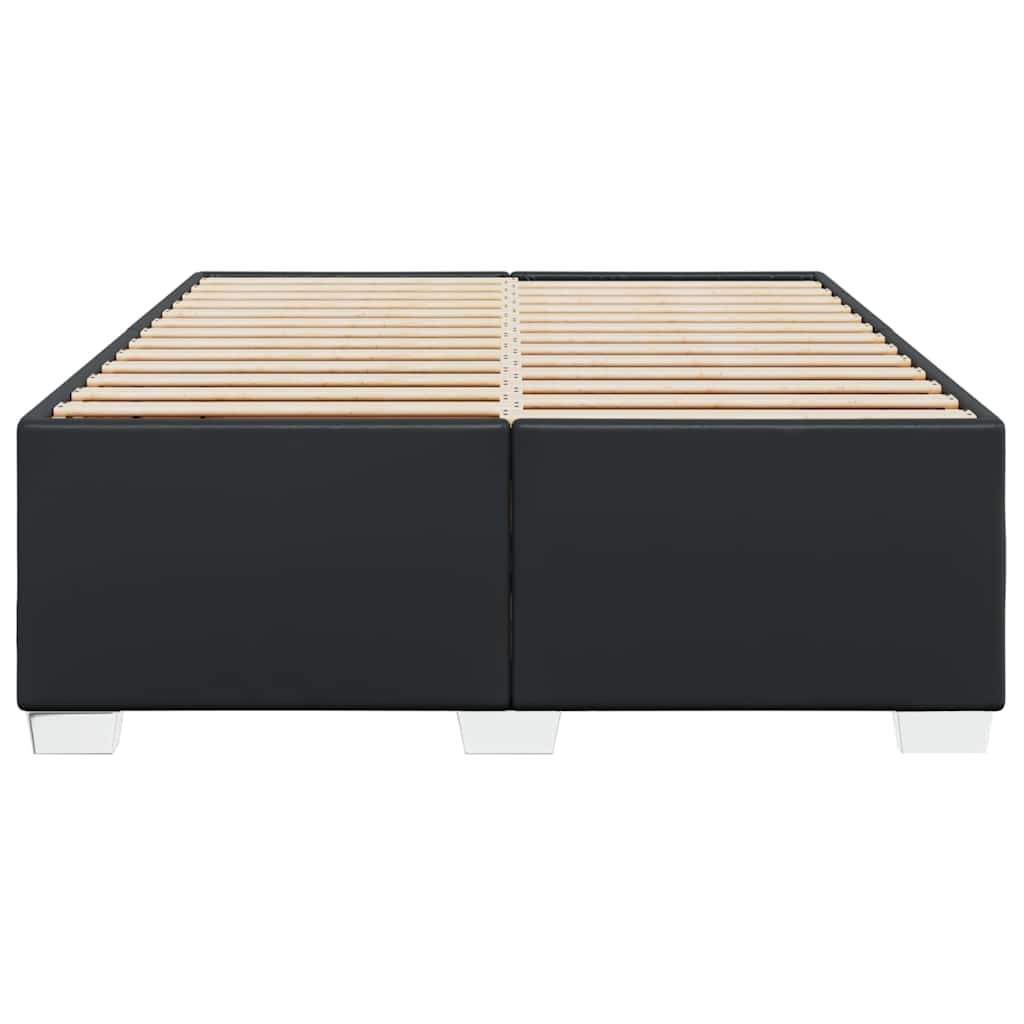 Cadre de lit sans matelas noir similicuir - XIOS