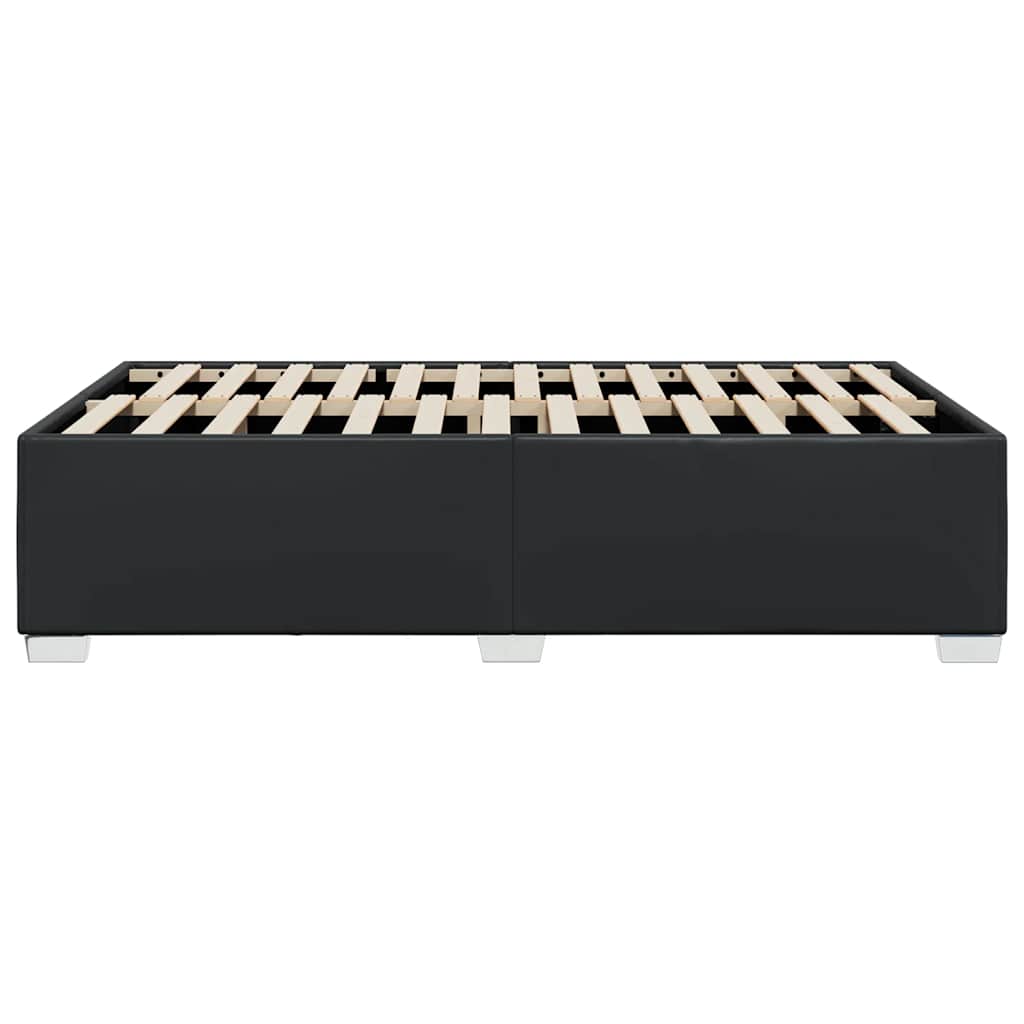 Cadre de lit sans matelas noir similicuir - XIOS