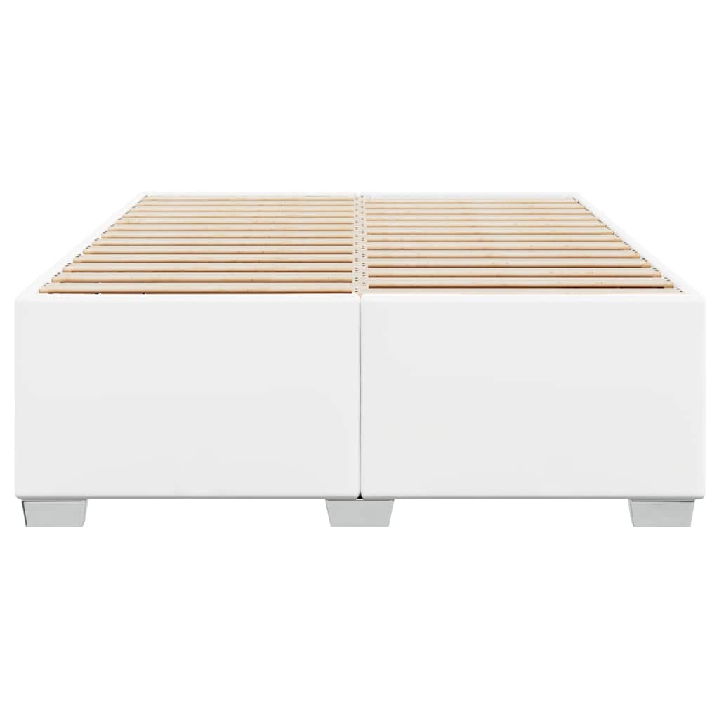 Cadre de lit sans matelas blanc similicuir - XIOS