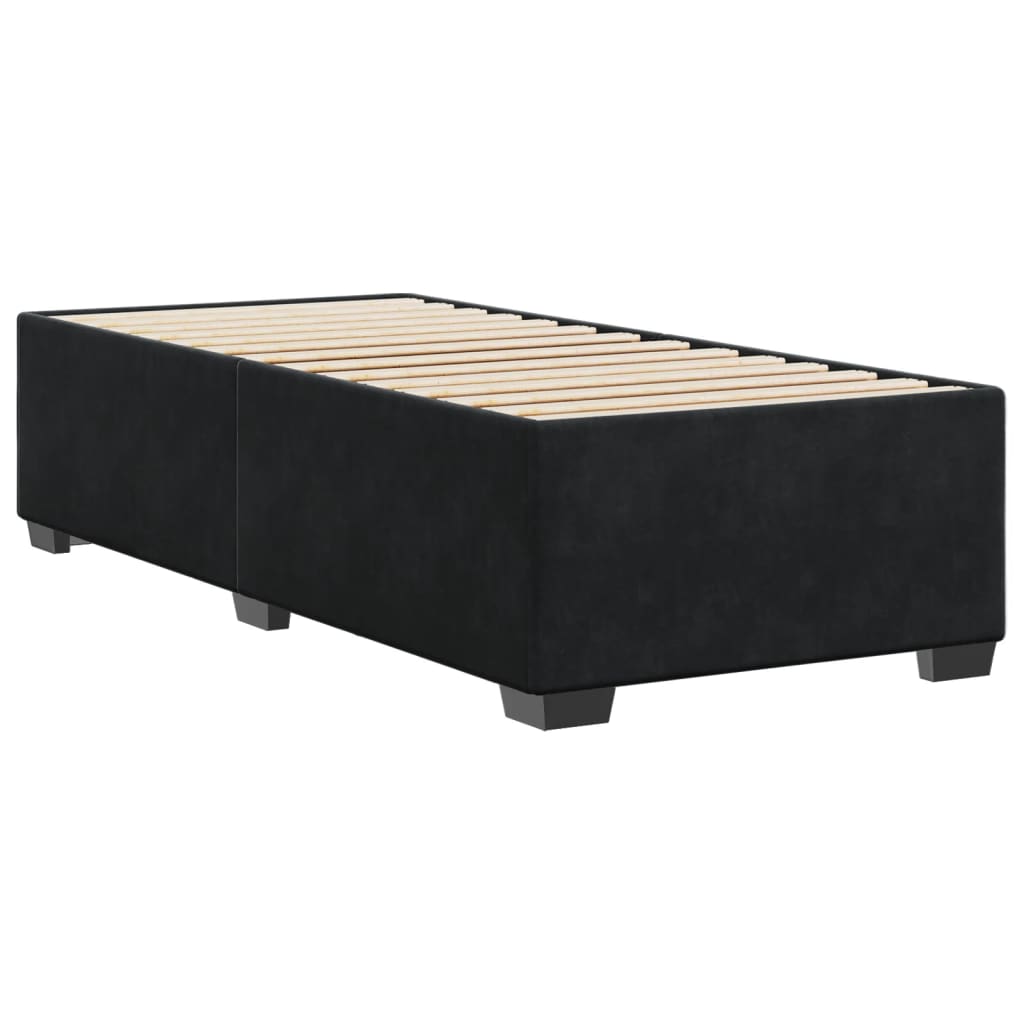 Cadre de lit sans matelas noir 80x200 cm velours - XIOS