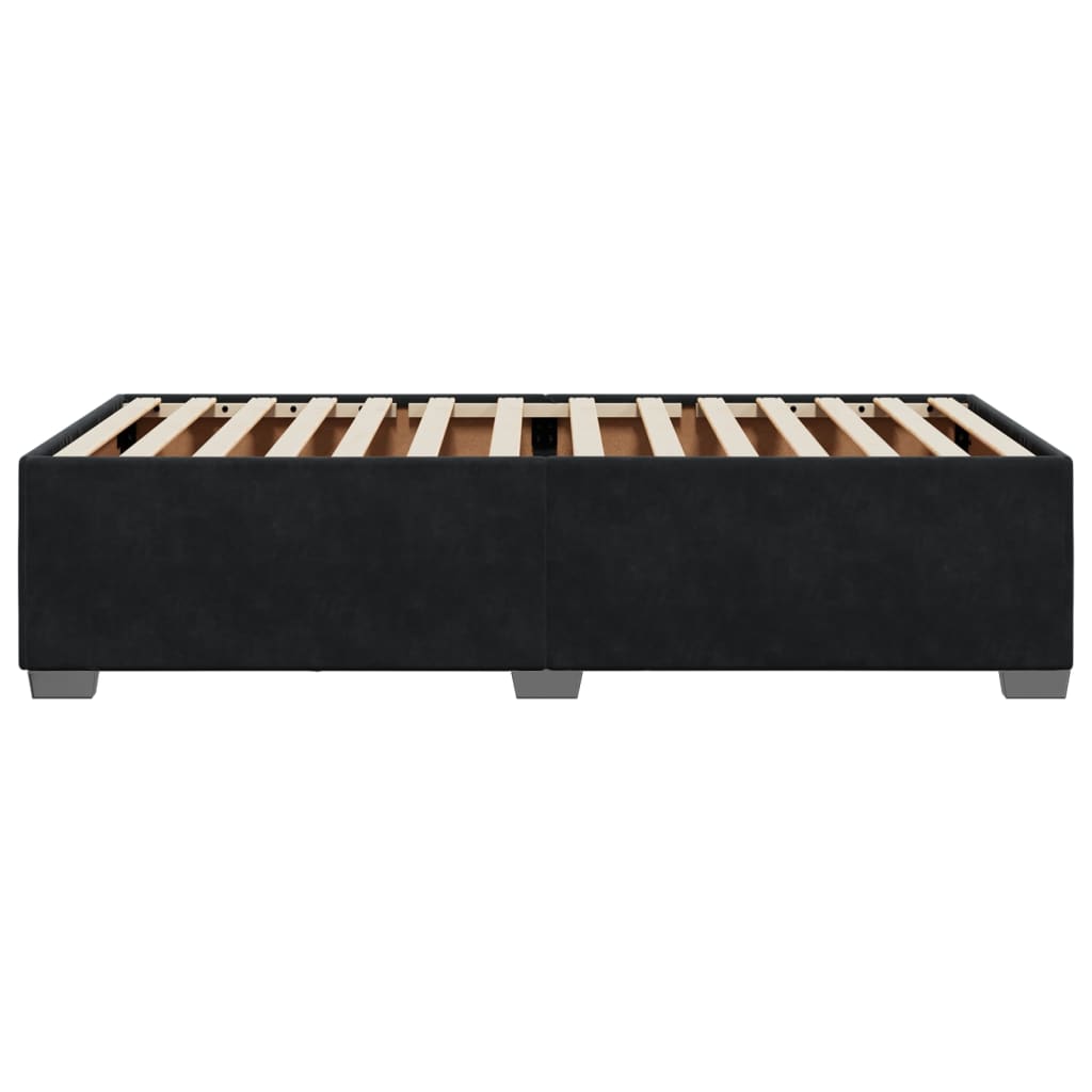 Cadre de lit sans matelas noir 80x200 cm velours - XIOS