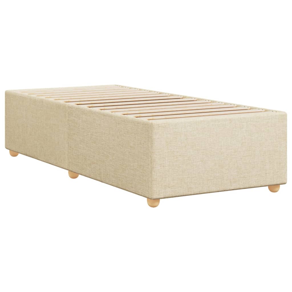 Cadre de lit sans matelas crème 80x200 cm tissu - XIOS
