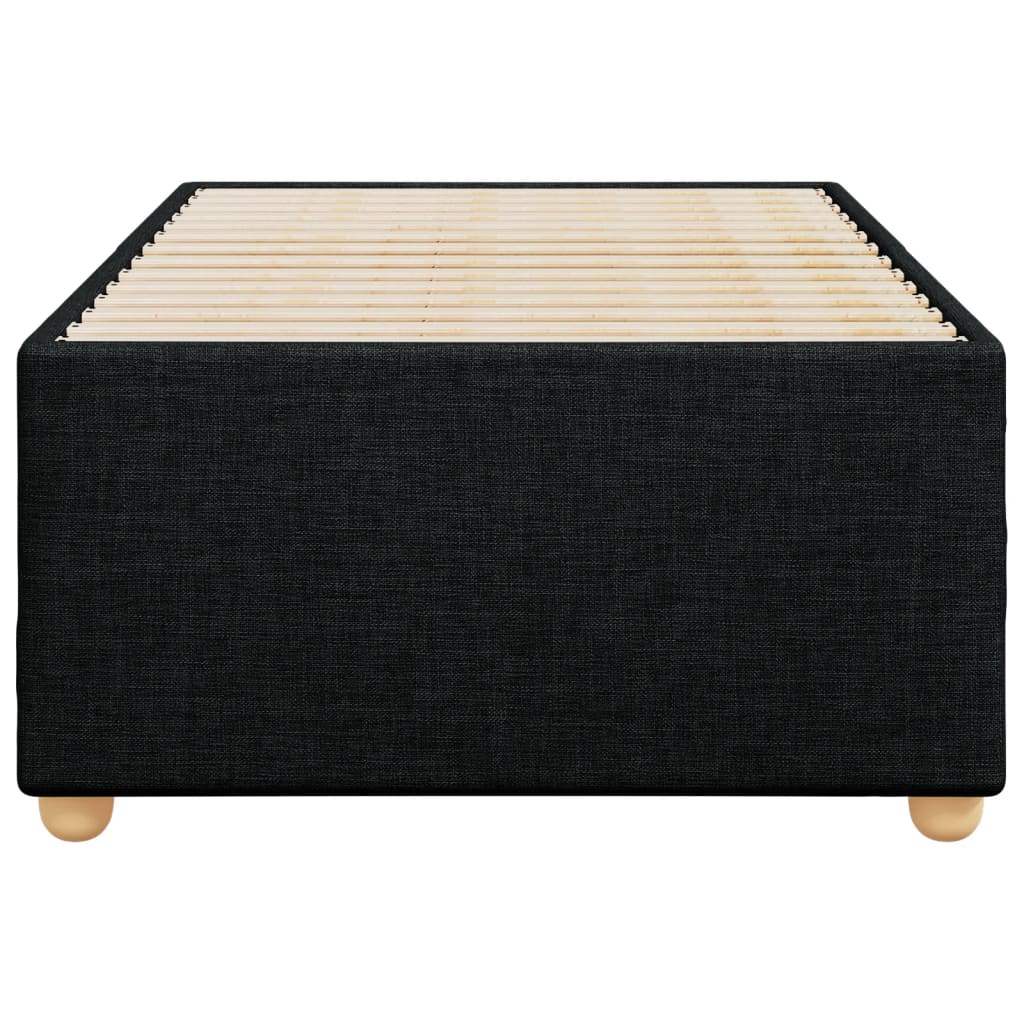 Cadre de lit sans matelas noir 100x200 cm tissu - XIOS