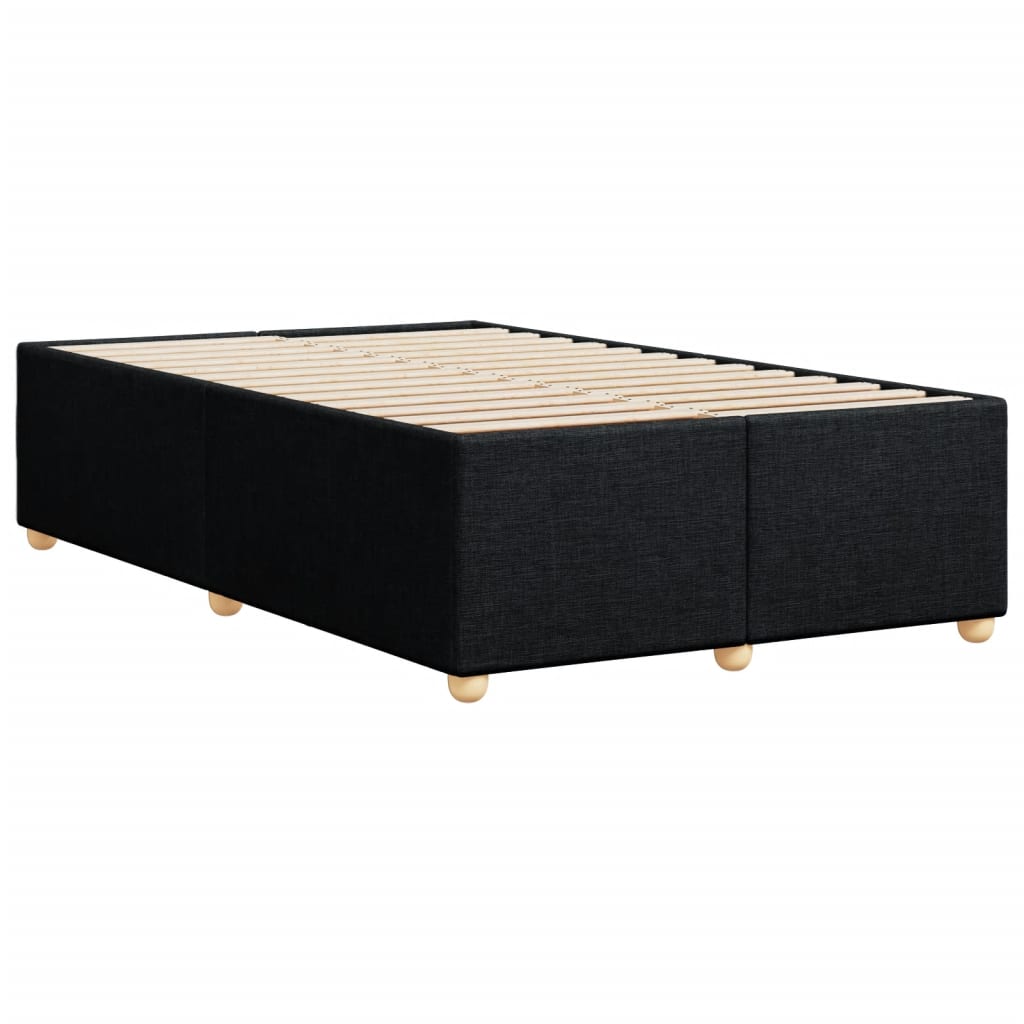 Cadre de lit sans matelas noir 120x190 cm tissu - XIOS