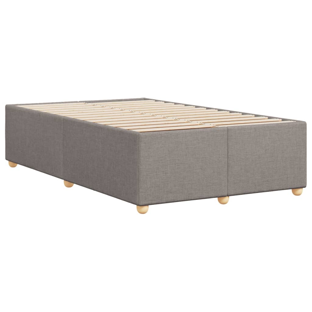 Cadre de lit sans matelas taupe 120x190 cm tissu - XIOS