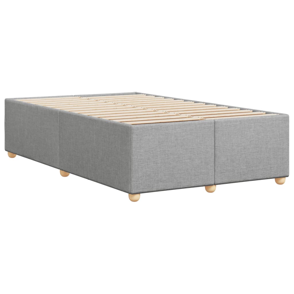 Cadre de lit sans matelas gris clair 120x200 cm tissu - XIOS