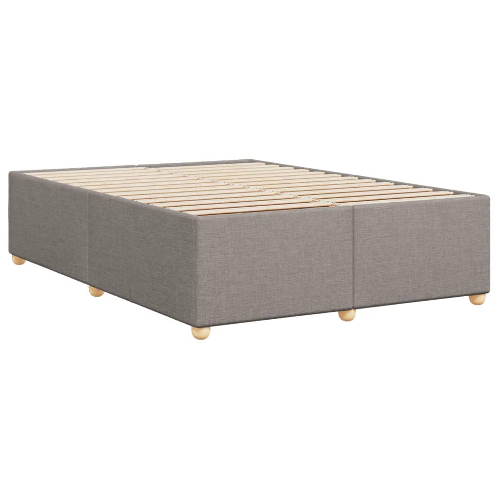 Cadre de lit sans matelas taupe 140x200 cm tissu - XIOS