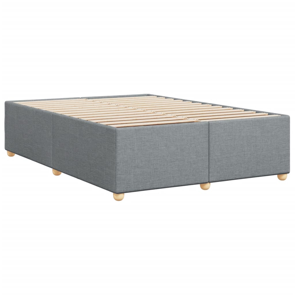 Cadre de lit sans matelas gris clair 160x200 cm tissu - XIOS