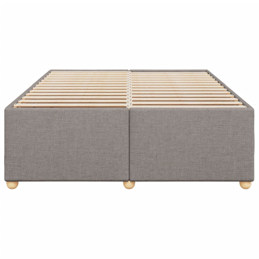 Cadre de lit sans matelas taupe 160x200 cm tissu - XIOS