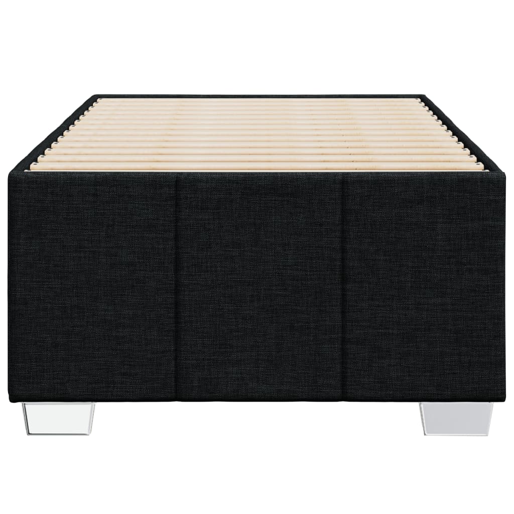 Cadre de lit sans matelas noir 80x200 cm tissu - XIOS