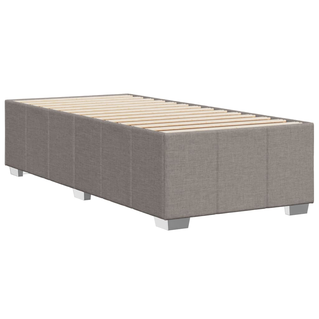 Cadre de lit sans matelas taupe 80x200 cm tissu - XIOS