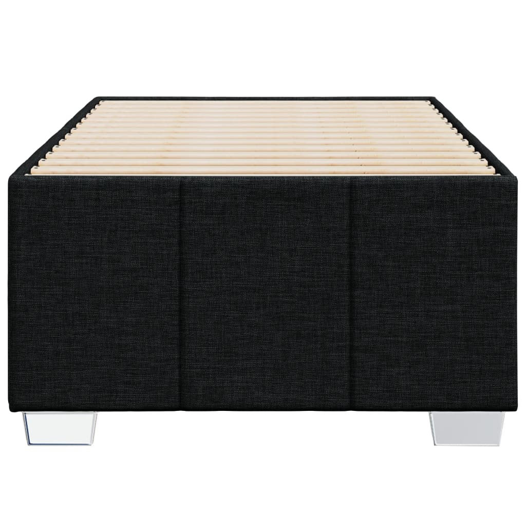 Cadre de lit sans matelas noir 90x190 cm tissu - XIOS