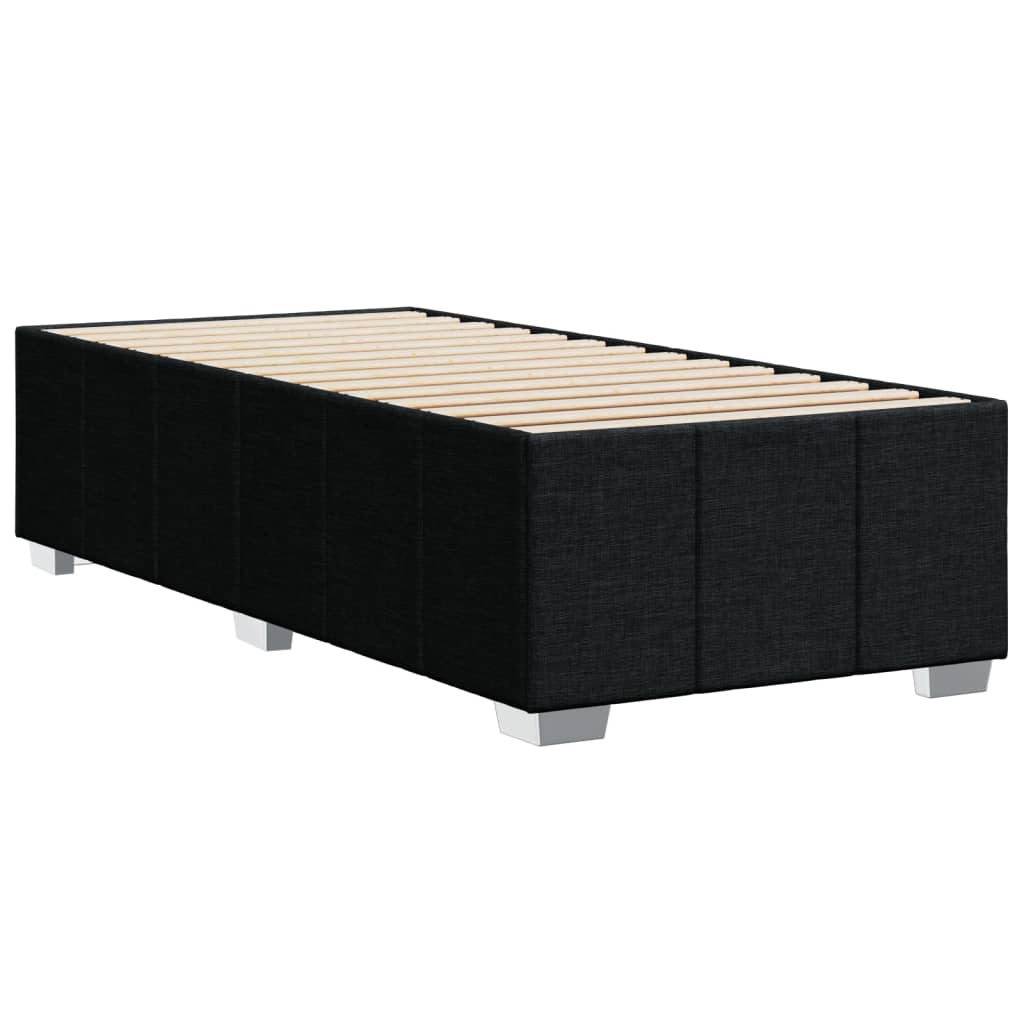 Cadre de lit sans matelas noir 90x200 cm tissu - XIOS