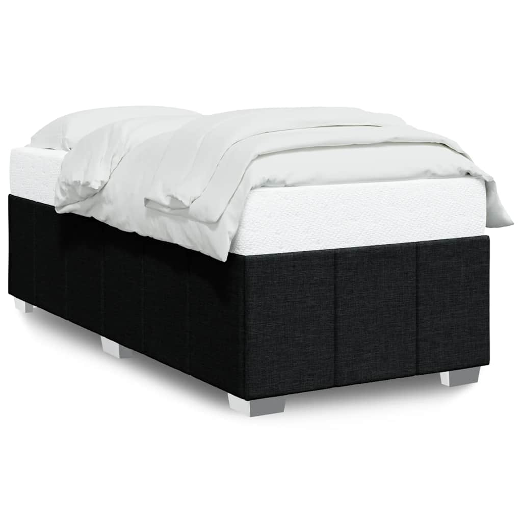 Cadre de lit sans matelas noir 100x200 cm tissu - XIOS