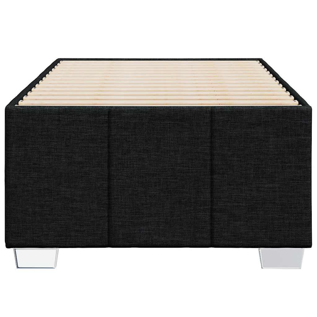 Cadre de lit sans matelas noir 100x200 cm tissu - XIOS
