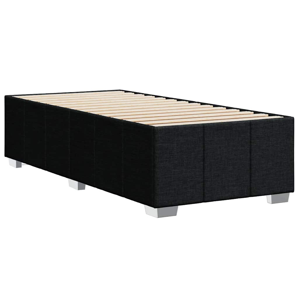 Cadre de lit sans matelas noir 100x200 cm tissu - XIOS