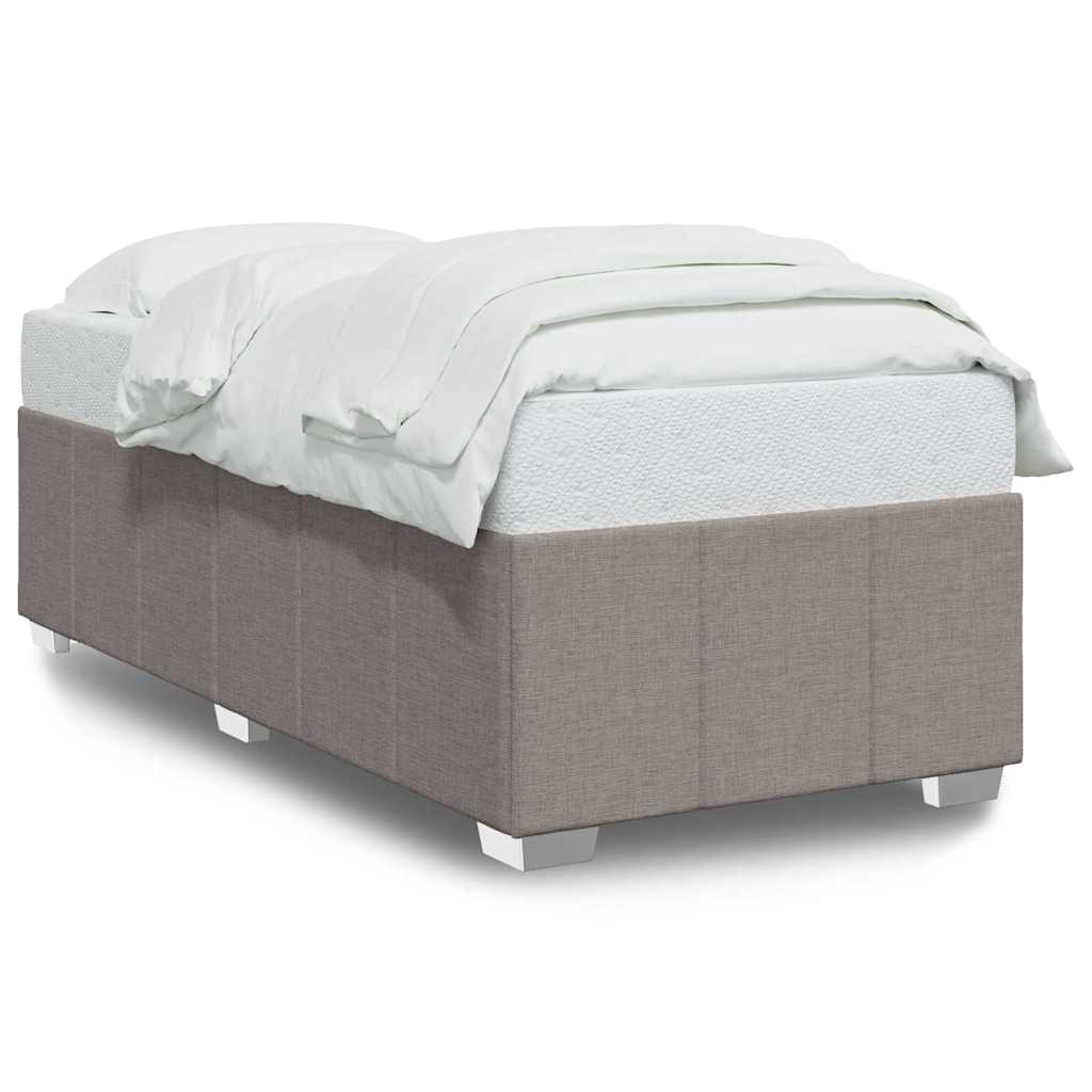 Cadre de lit sans matelas taupe 100x200 cm tissu - XIOS