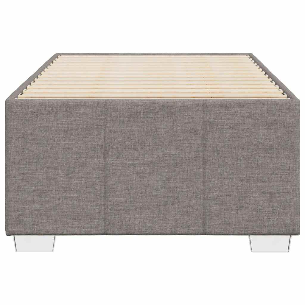 Cadre de lit sans matelas taupe 100x200 cm tissu - XIOS