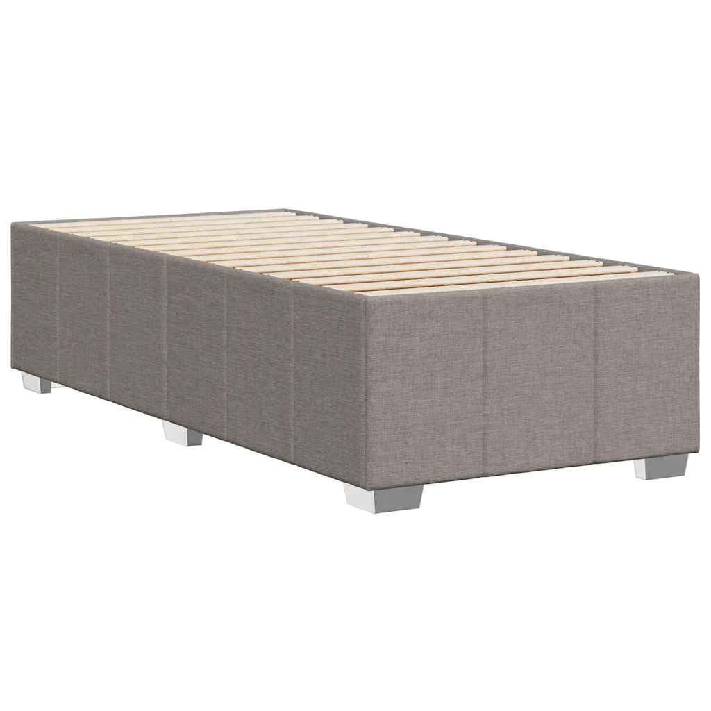 Cadre de lit sans matelas taupe 100x200 cm tissu - XIOS