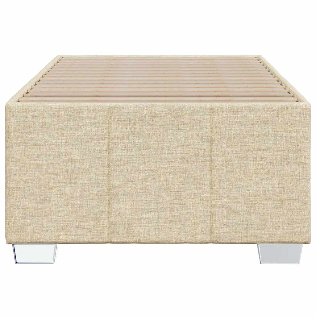 Cadre de lit sans matelas crème 100x200 cm tissu - XIOS