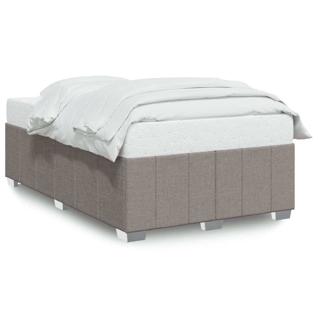 Cadre de lit sans matelas taupe 120x190 cm tissu - XIOS