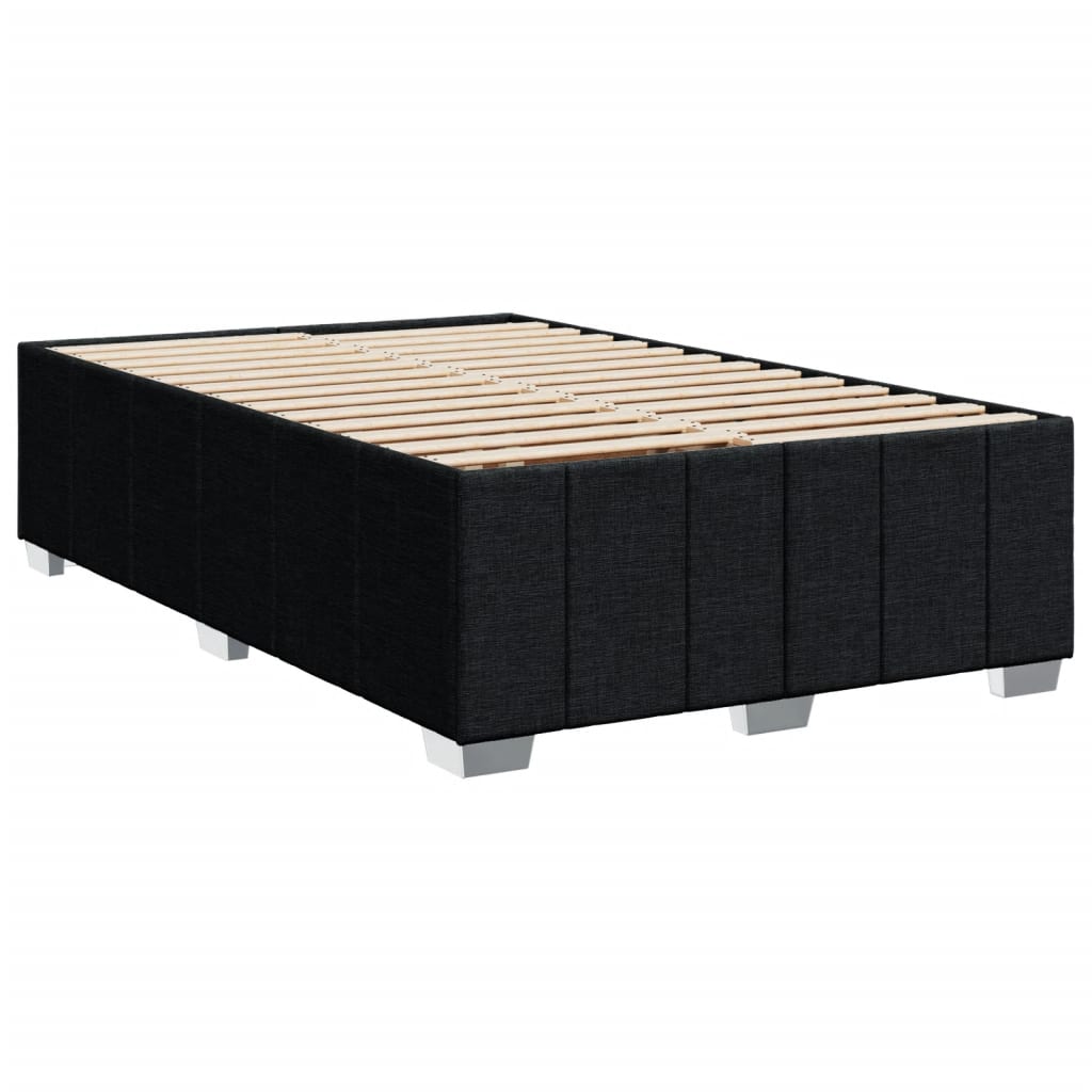 Cadre de lit sans matelas noir 120x200 cm tissu - XIOS